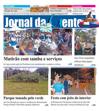 Jornal da Gente – Edição 870 – 29 de junho a 5 de julho de 2019