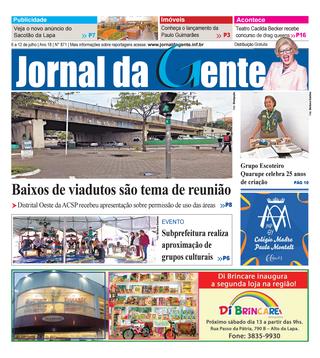 Jornal da Gente – Edição 871 – 6 a 12 de julho de 2019