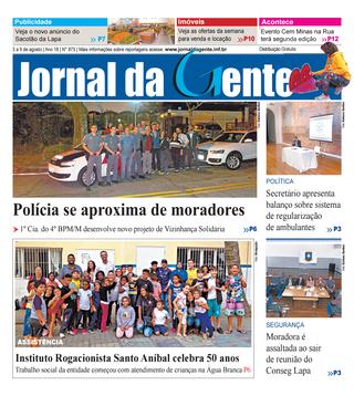 Jornal da Gente – Edição 875 – 3 a 9 de agosto de 2019
