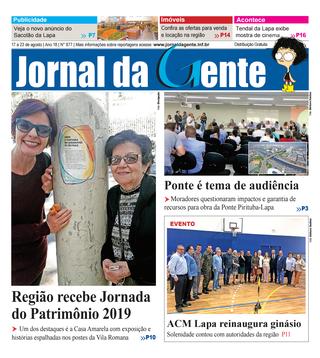 Jornal da Gente – Edição 877 – 17 a 23 de agosto de 2019