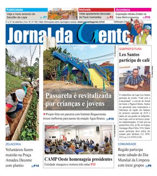 Jornal da Gente – Edição 882 – 21 a 27 de setembro de 2019