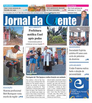Jornal da Gente – Edição 884 – 5 a 11 de outubro de 2019