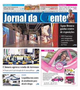 Jornal da Gente – 26 de outubro a 1 de novembro de 2019