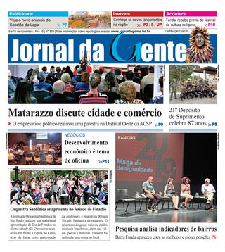 Jornal da Gente – Edição 889 – 9 a 15 de novembro de 2019