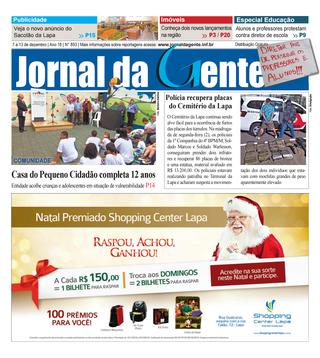 Jornal da Gente – Edição 893 – 7 a 13 de dezembro de 2019