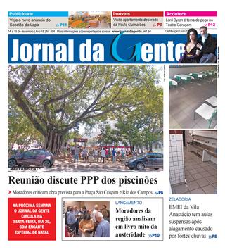 Jornal da Gente – Edição 894 – 14 a 19 de dezembro de 2019