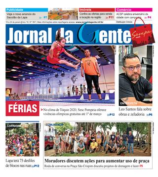 Jornal da Gente – Edição 897 – 18 a 24 de janeiro de 2020
