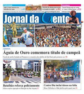 Jornal da Gente – Edição 903 – 29 de fevereiro a 6 de março de 2020
