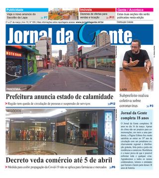 Jornal da Gente – Edição 906 – 21 a 27 de março de 2020
