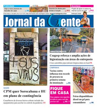 Jornal da Gente – Edição 907 – 28 de março a 3 de abril de 2020