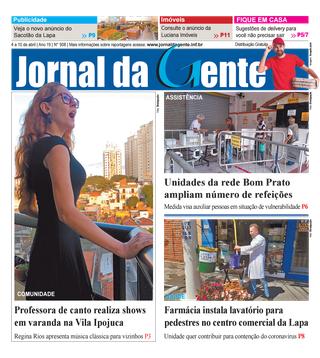 Jornal da Gente – Edição 908 – 4 a 10 de abril de 2020