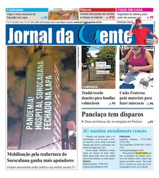 Jornal da Gente – Edição 909 – 11 a 17 de abril de 2020