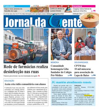 Jornal da Gente – Edição 915 – 23 a 29 de maio de 2020