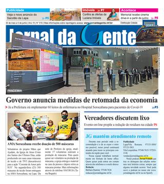Jornal da Gente – Edição 916 – 30 de maio a 5 de junho de 2020