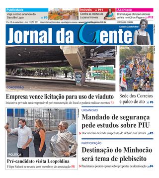 Jornal da Gente – Edição 931 – 12 a 18 de setembro de 2020