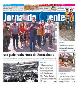 Jornal da Gente – Edição 933 – 26 de setembro a 2 de outubro de 2020