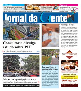 Jornal da Gente – Edição 947 – 23 a 29 de janeiro de 2021