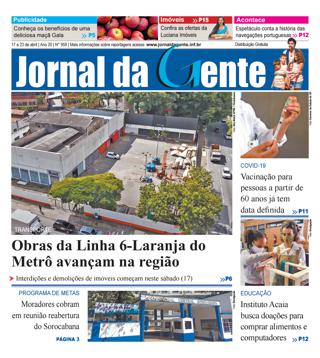Jornal da Gente – Edição 959 – 17 a 23 de abril de 2021