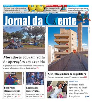 Jornal da Gente – Edição 975 – 7 a 13 de agosto de 2021
