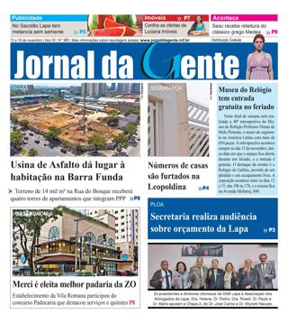 Jornal da Gente – Edição 989 – 13 a 19 de novembro de 2021