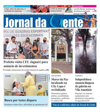 Jornal da Gente – Edição 996 – 15 a 21 de janeiro de 2022