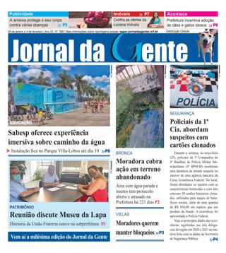 Jornal da Gente – Edição 998 – 29 de janeiro a 4 de fevereiro de 2021