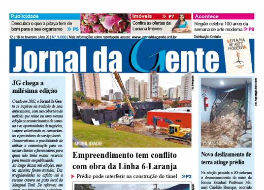 Jornal da Gente – Edição 1000 – 12 a 18 de fevereiro de 2022