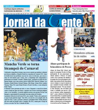Jornal da Gente – Edição 1011 – 30 de abril a 6 de maio de 2022