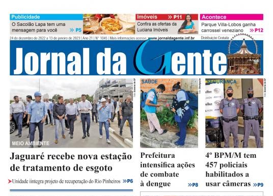 Jornal da Gente – Edição 1045 – 24 de dezembro de 2022 a 13 de janeiro de 2023