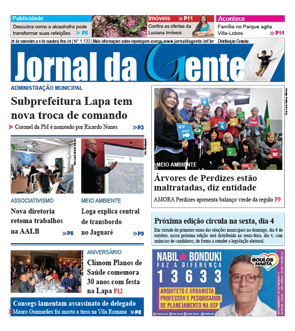 Jornal da Gente – Edição 1133 – 28 de setembro a 4 de outubro de 2024