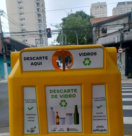 Novo ponto para reciclagem de vidros na Romana