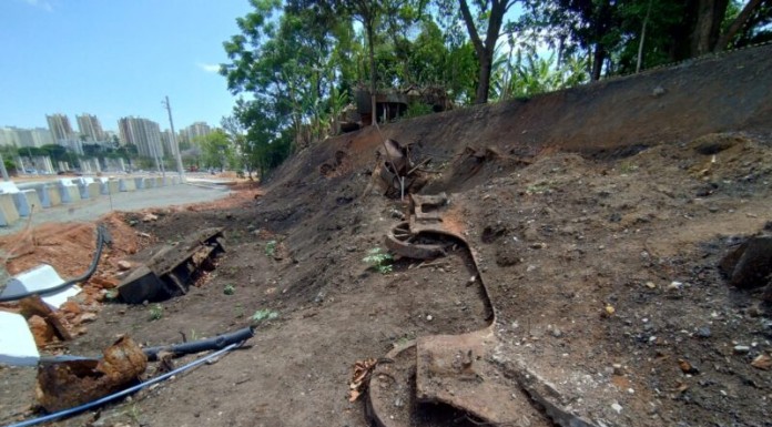 Peças de locomotivas do século XIX são encontradas em canteiro de obras da Ponte Pirituba