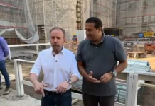 Vereador Fábio Riva e secretário Zamarco visitam obras na região