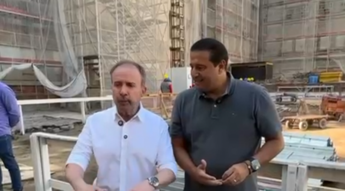 Vereador Fábio Riva e secretário Zamarco visitam obras na região