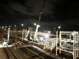 Nova passarela na Estação Domingos de Moraes começa a ser instalada