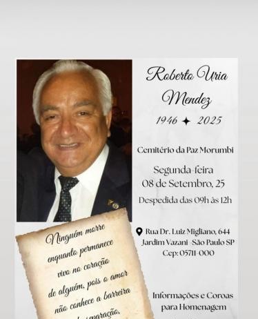 Morre Roberto Uria Mendez