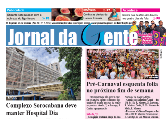 Jornal da Gente – Edição 1199 – 31 de janeiro a 6 de fevereiro de 2026