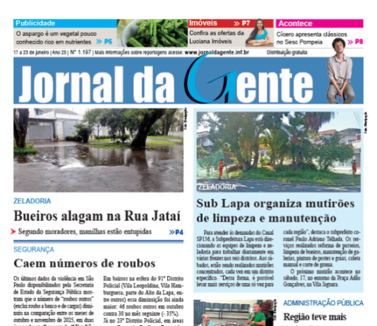 Jornal da Gente – Edição 1197 – 17 a 23 de janeiro de 2025