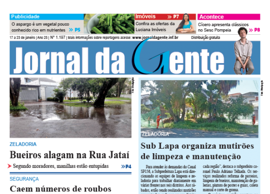 Jornal da Gente – Edição 1197 – 17 a 23 de janeiro de 2025