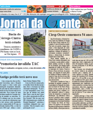 Jornal da Gente – Edição 1203 – 28 de fevereiro a 6 de março de 2025