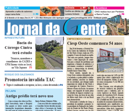 Jornal da Gente – Edição 1203 – 28 de fevereiro a 6 de março de 2025