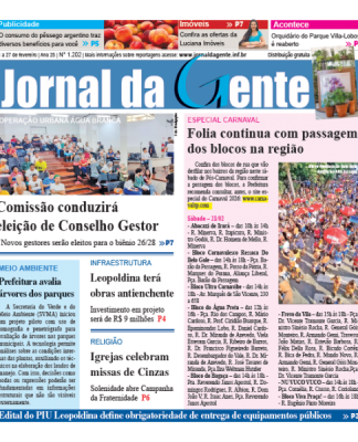 Jornal da Gente – Edição 1202 – 21 a 27 de fevereiro de 2026