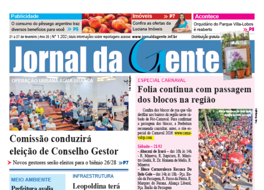 Jornal da Gente – Edição 1202 – 21 a 27 de fevereiro de 2026