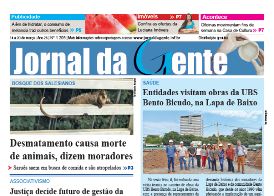 Jornal da Gente – Edição 1205 – 14 a 20 de março de 2026