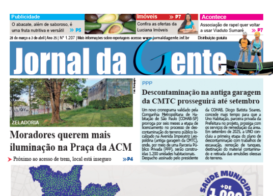 Jornal da Gente – Edição 1207 – 28 de março a 3 de abril de 2026