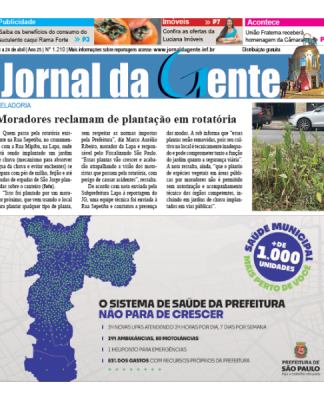 Jornal da Gente – Edição 1210 –  18 a 24 de abril de 2026