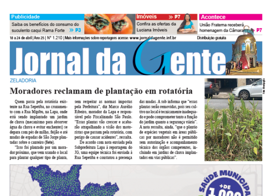 Jornal da Gente – Edição 1210 –  18 a 24 de abril de 2026