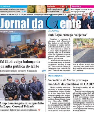 Jornal da Gente – Edição 1211 – 25 de abril a 1 de maio de 2026