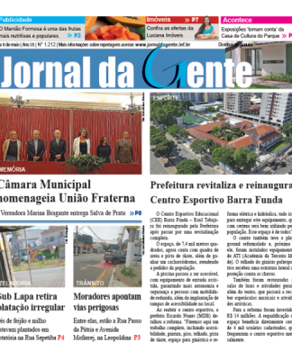 Jornal da Gente – Edição 1212 – 2 a 8 de maio de 2026
