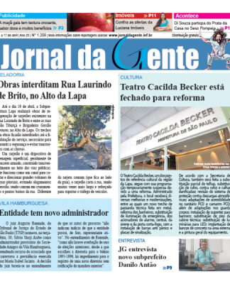 Jornal da Gente – Edição 1209 – 11 a 17 de abril de 2026